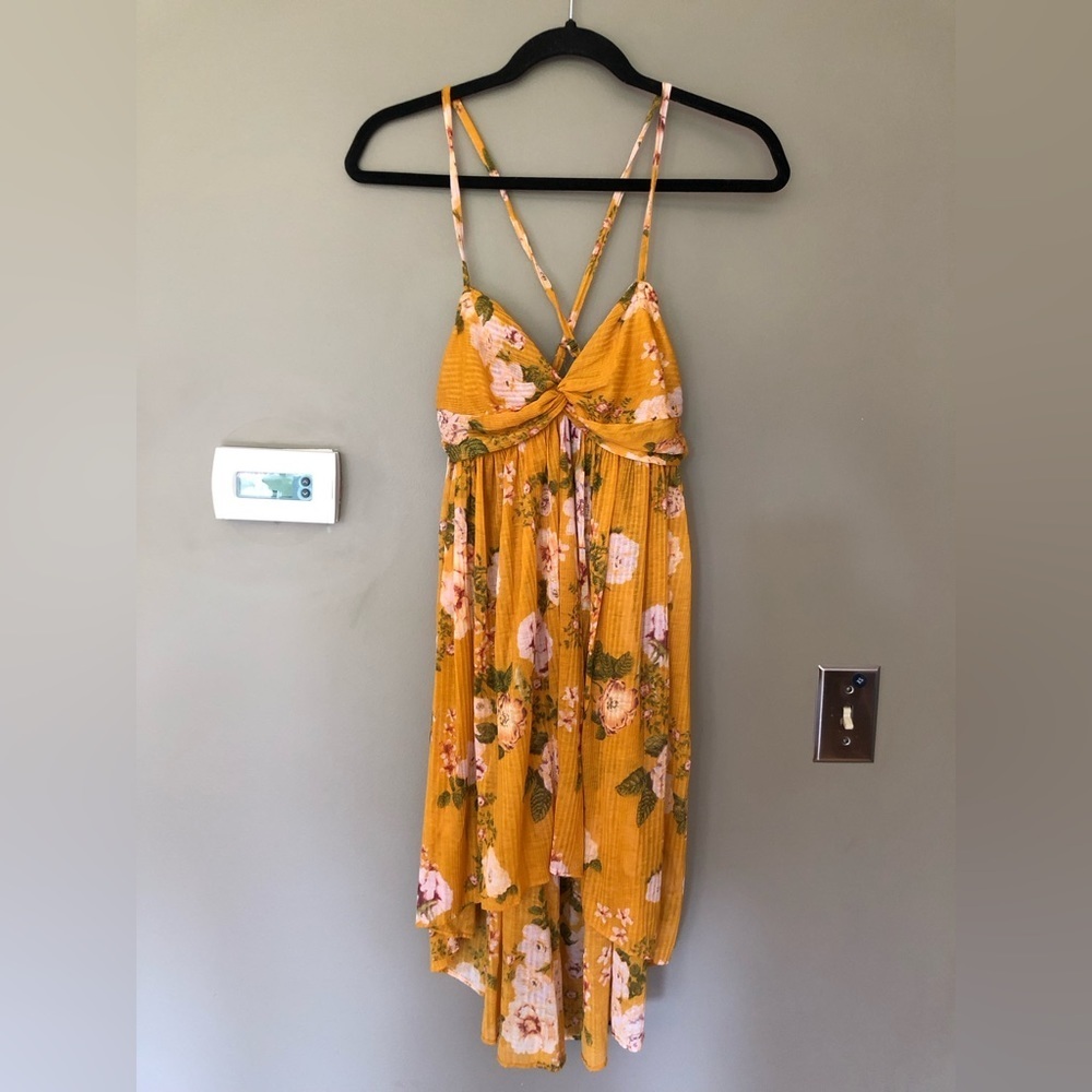 FREE PEOPLE Mirage Floral Print Baby Doll Tunic Size Medium - Picture 6 of 10